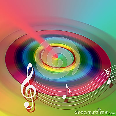 CD DVD internet music Stock Photo