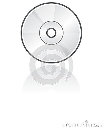 CD Icon Vector Format Stock Photo