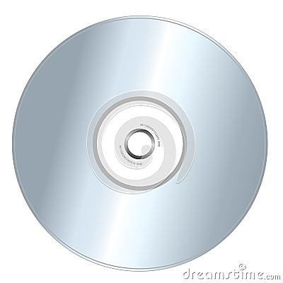 CD isolated on white Vector Illustration