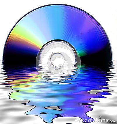 Cd rom background Stock Photo