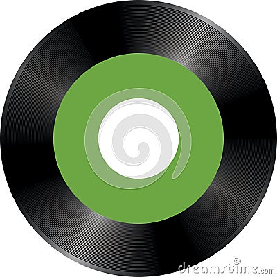 CD-ROM in the style of vinyl Vector Illustration