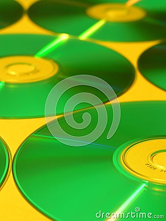 CD ROMs Stock Photo