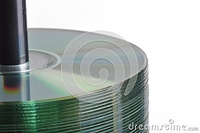 CD Spindle Stock Photo