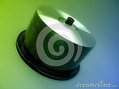 CD spindle Stock Photo