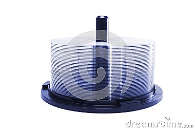 CD Spindle Stock Photo