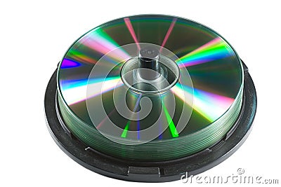 CD spindle Stock Photo