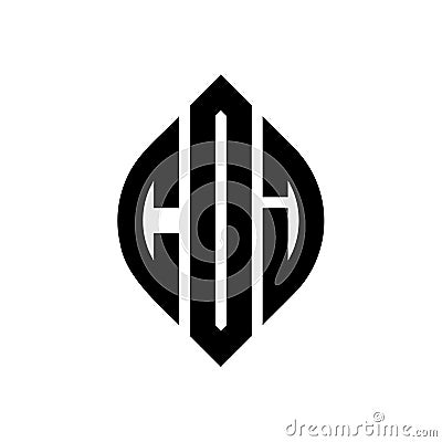 CDJ circle letter logo design with circle and ellipse shape. CDJ ellipse letters with typographic style. The three initials form a Vector Illustration