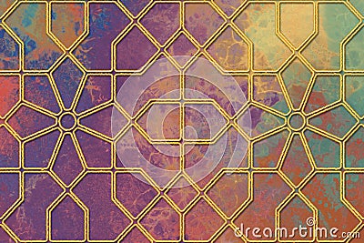 Morocco wall Decor,Digital Wall Tile Design, Wall tiles Decor on colourful Marble For Home Decoration,3D illustration can be used Stock Photo