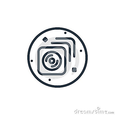 cds vector icon isolated on white background. Outline, thin line cds icon for website design and mobile, app development. Thin Vector Illustration