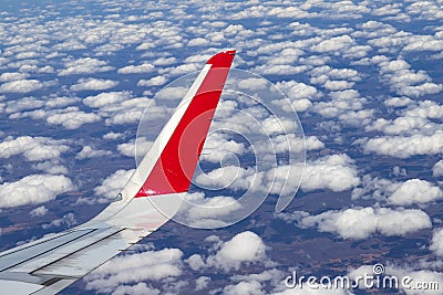 Ceara state, Brazil - NOVEMBER 02, 2018 : View from the plane window by brazilian airline. Editorial Stock Photo