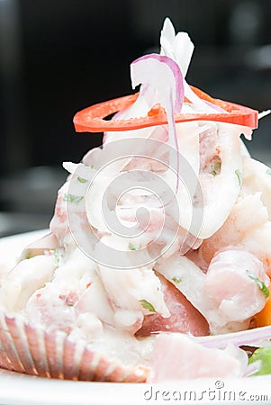 Cebiche Stock Photo