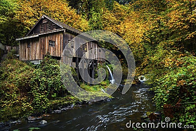 Cedar Creek Grist mill Stock Photo