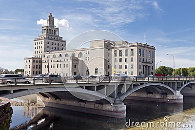 Cedar Rapids City Hall Stock Photo