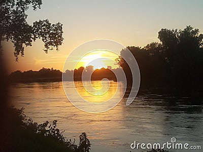 Cedar river Stock Photo