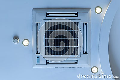 Ceiling air conditioning Stock Photo