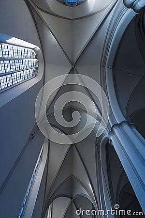 Ceiling coving in the Gothic style Stock Photo