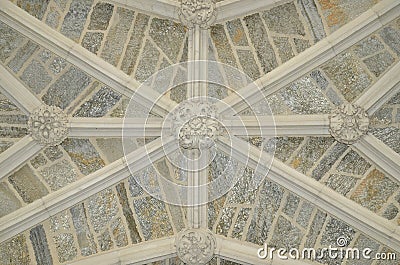 Ceiling in entrance of Holder Hall - Princeton University Stock Photo