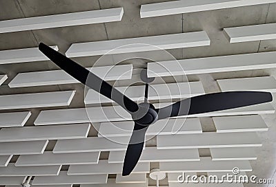 ceiling fan provides the modern look you long for with Stock Photo