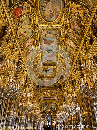 Palais Garnier ceiling Stock Photo