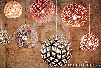 The ceiling lamps Stock Photo