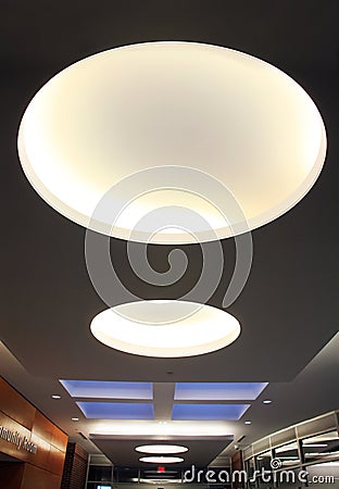 Ceiling Lights Stock Photo