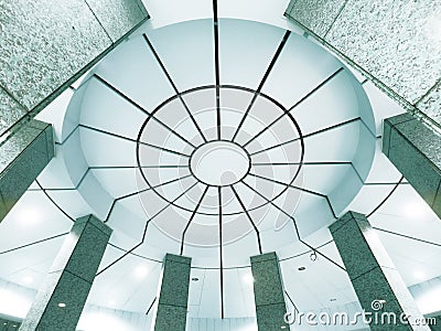 Ceiling of modern building Stock Photo