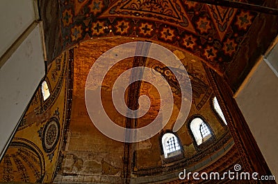 Hagia Sophia ceiling mosaics Stock Photo