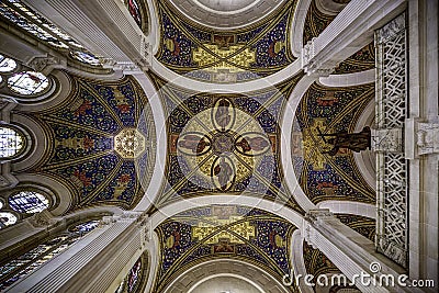 Ceiling of the peace palace Stock Photo