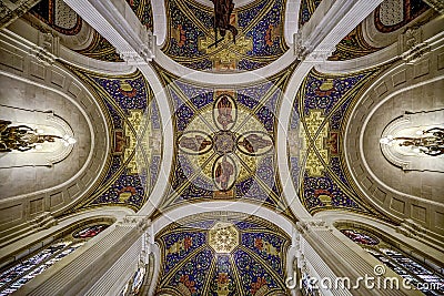 Ceiling of the peace palace Stock Photo