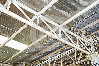 Ceiling warehouse Stock Photo