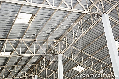Ceiling warehouse Stock Photo