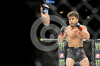 Cejudo vs Moraes at UFC 238 Editorial Stock Photo