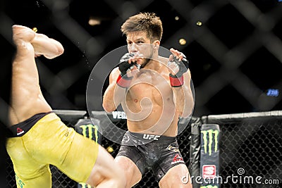 Cejudo vs Moraes at UFC 238 Editorial Stock Photo