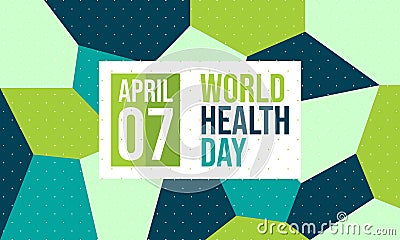 Celebrate World Health Day - Vector Vector Illustration