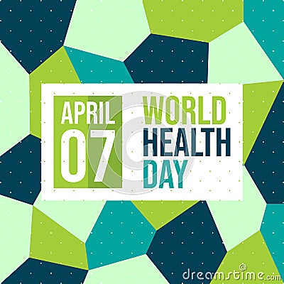 Celebrate World Health Day - Vector Vector Illustration