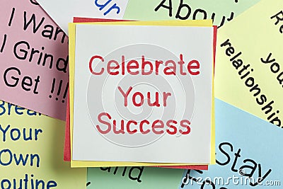 Celebrate Your Success Stock Photo