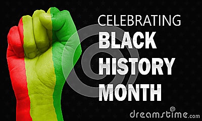 Celebrating black history month Stock Photo