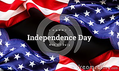 Celebrating Independence Day. United States of America USA flag background for 4th of July Stock Photo