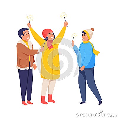 Celebrating People Illustration Vector Illustration