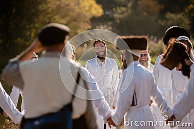 Celebrating Rosh Hashanah in Uman Editorial Stock Photo