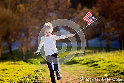 Celebrating 4th of july Stock Photo