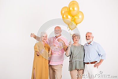 Celebrating together Stock Photo