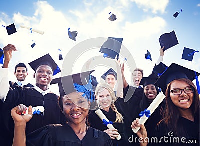 Celebration Education Graduation Student Success Concept Stock Photo