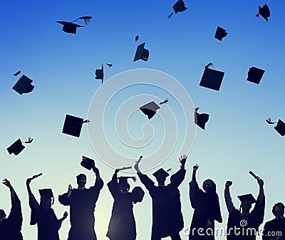 Celebration Education Graduation Student Success Learning Concept Stock Photo