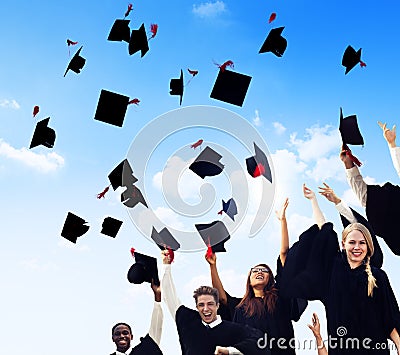 Celebration Education Graduation Student Success Learning Concept Stock Photo