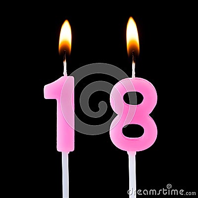 celebration number eighteen Stock Photo