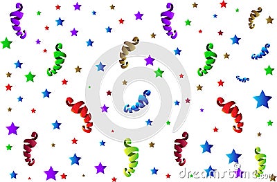 Celebration ribbons Vector Illustration