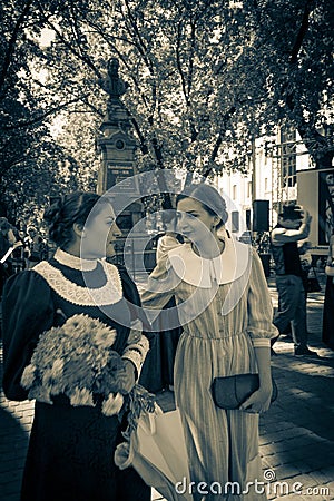 Celebration of the 250th anniversary of the birth of a prominent Ukrainian writer, poet, Editorial Stock Photo