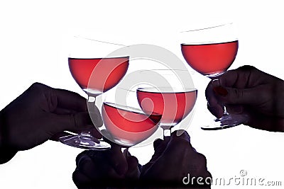 Celebration and wine Stock Photo