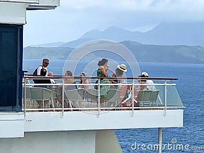 Celebrity Summit buffet balcony Editorial Stock Photo